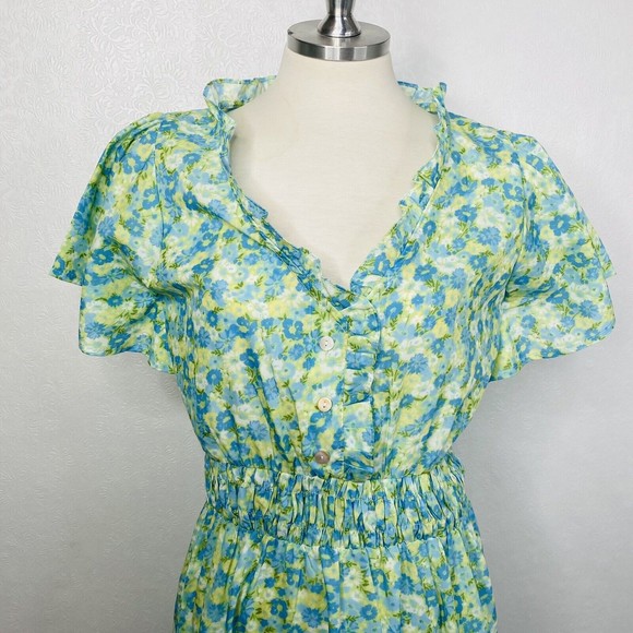 The Impeccable Pig Sz S Floral Prairie Style Dress - Picture 3 of 12